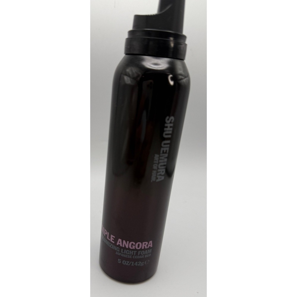 USED Shu Uemura Ample Angora Volumizing Light Foam 5oz Japanese Cedar Bud Mousse